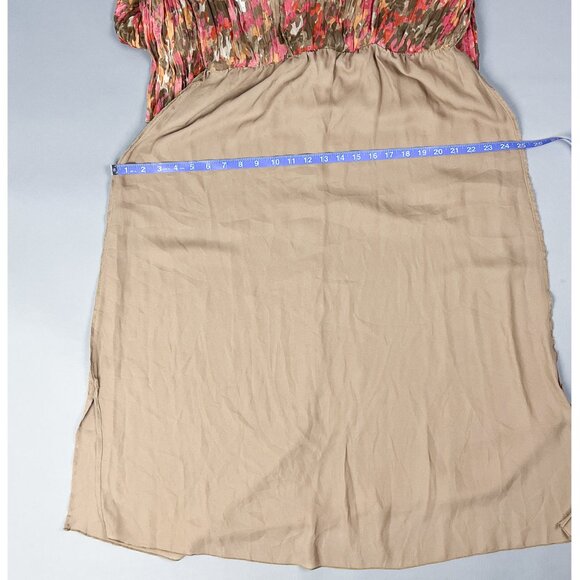 Crinkled Maxi Skirt | Y2K Abstract Splotchy Patterned Flowy Long Skirt - Picture 4 of 5